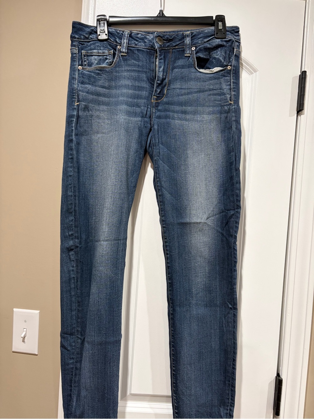 American Eagle Outfitters Women's Skinny Jeans - Dark Blue Wash